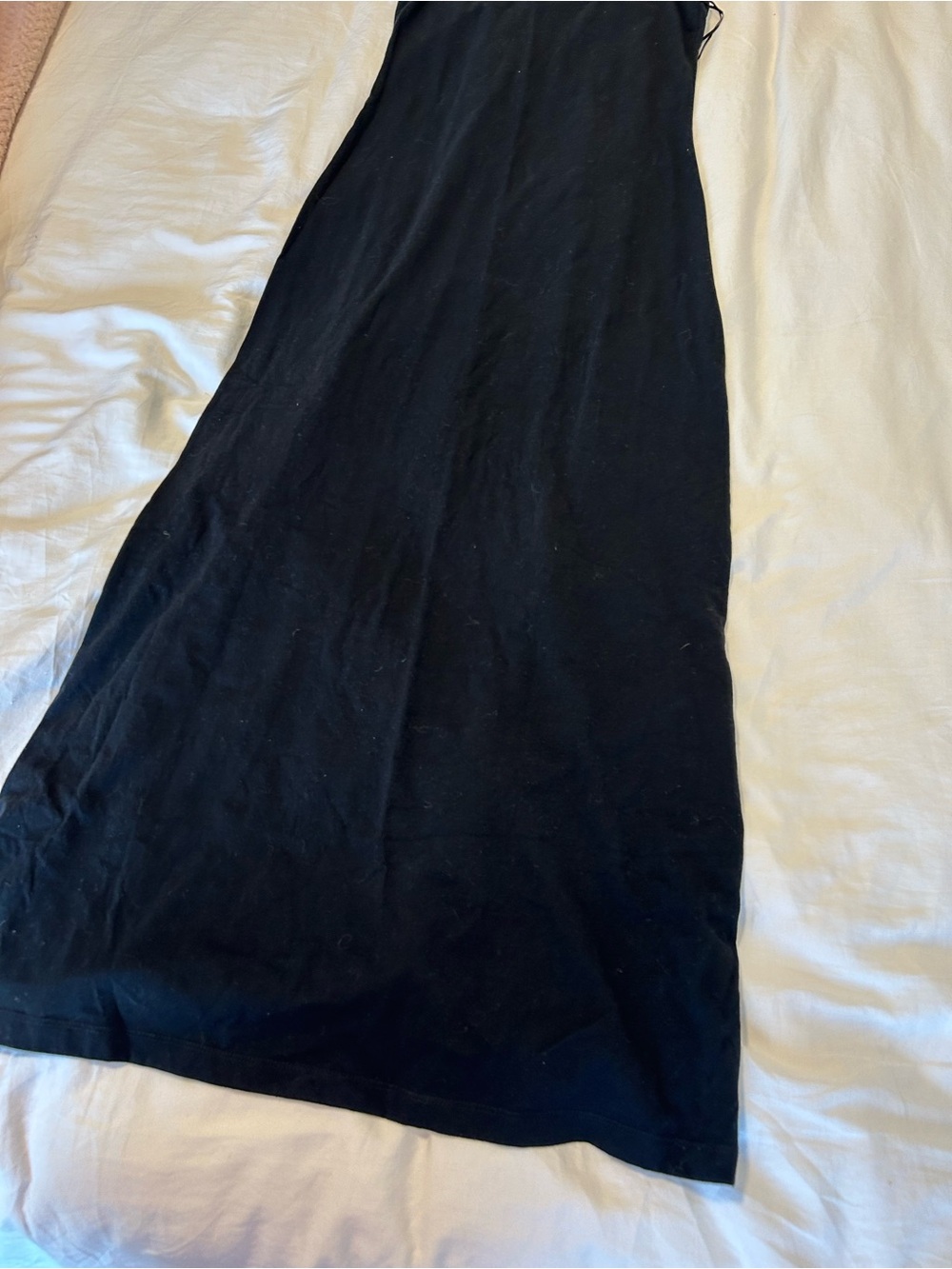 Y2K FOX race back black maxi dress XS - Picture 2 of 9